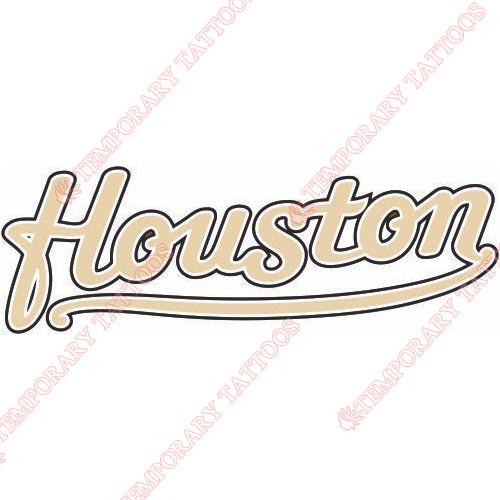 Houston Astros Customize Temporary Tattoos Stickers NO.1587